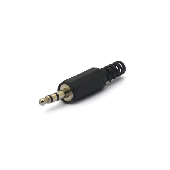 Plug P2 3,5mm Estéreo Preto com Rabicho 3,5mm - 35257