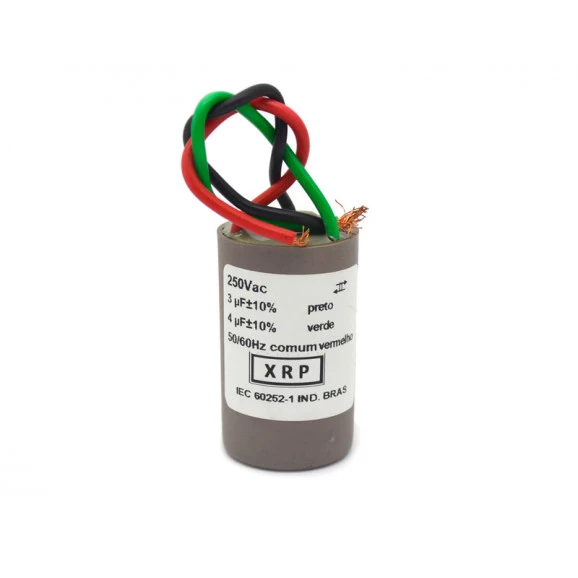 Capacitor de Partida 3+4uF/250Vac 50/60Hz +-10%