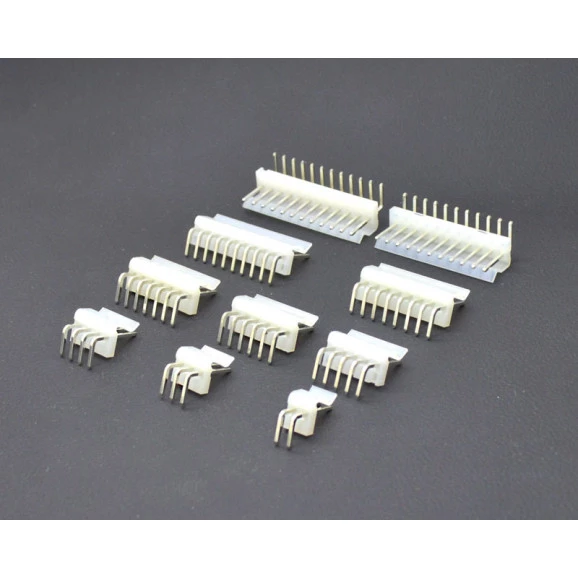 Conector KK Macho JS-4001R 90º Passo de 3.96mm - 2 a 12 Vias