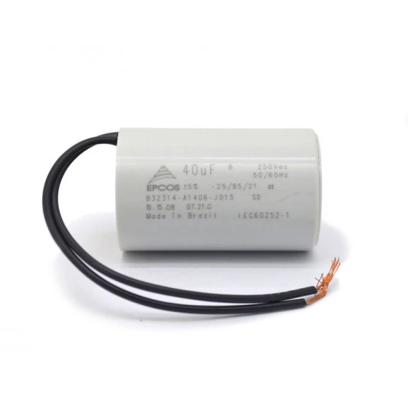 Capacitor de Partida 40uF/250Vac 50/60Hz +-5% 