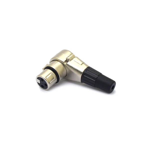 Conector Canon XLR Fêmea 3 Vias 90° - 41285