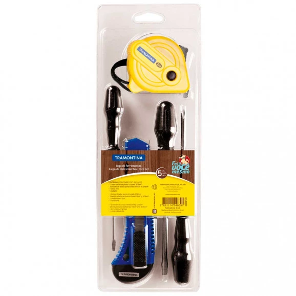 Kit de ferramentas 5 peças - 43408/500 - Tramontina