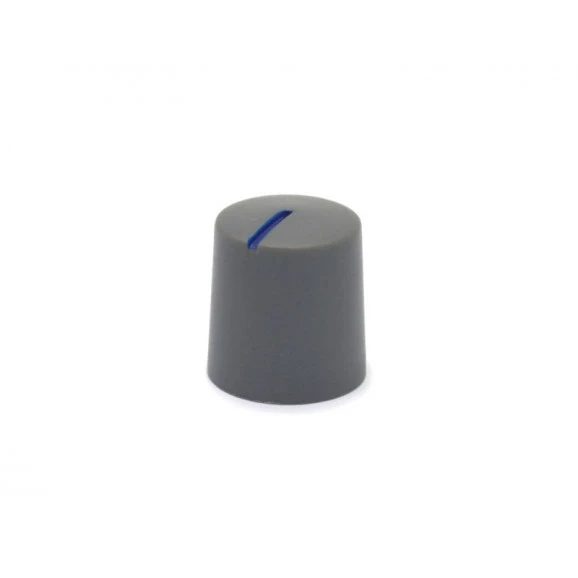 Knob Rotativo Liso CT sem Parafuso - Cinza/Azul - 5212