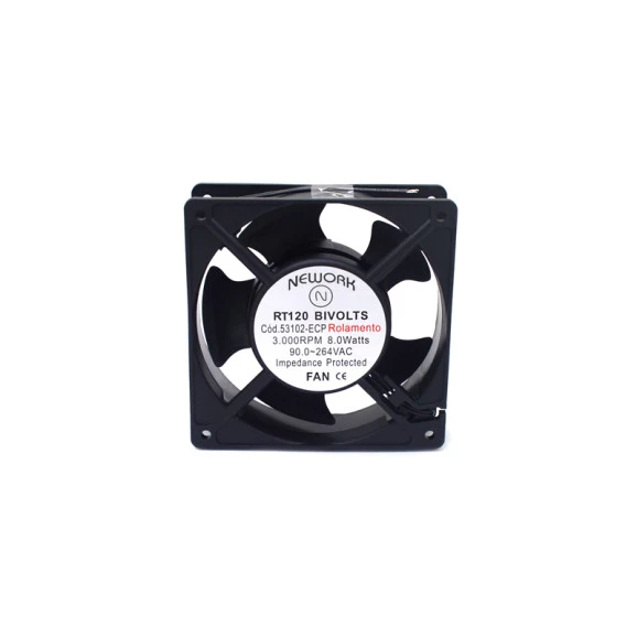 Microventilador RT-120 Bivolt 120x120x38mm Rolamento - 53.102-ECP - Nework