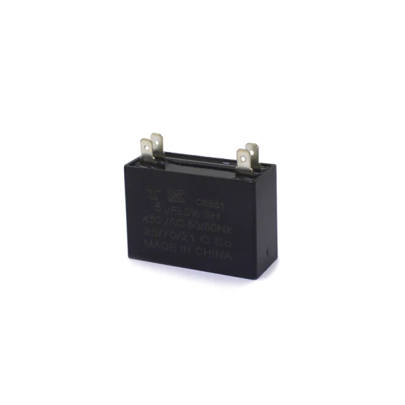 Capacitor de Partida Quadrado Fast-On 5uF/450Vac 50/60Hz +-5%