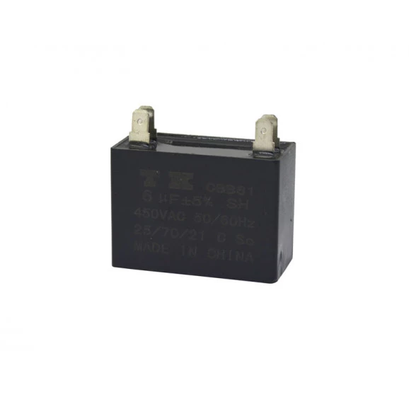 Capacitor de Partida 6uF/450Vac 50/60Hz +-5%