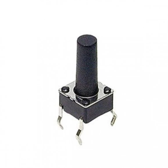Chave Táctil 6x6x12mm 4 Terminais 180º