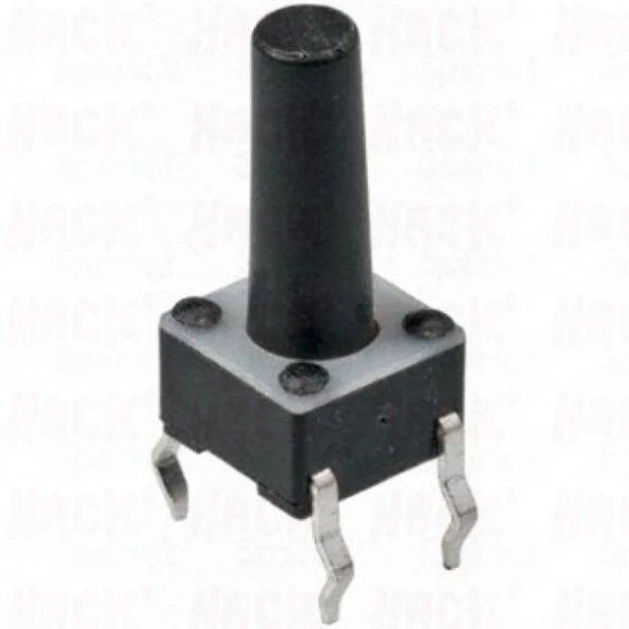 Chave Táctil com 4 Terminais 6x6x13mm 180º - KFC-A06