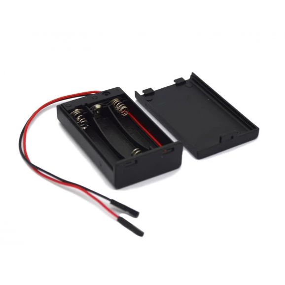 Suporte para 3 Pilhas AAA com Tampa - 719572-18-015 F