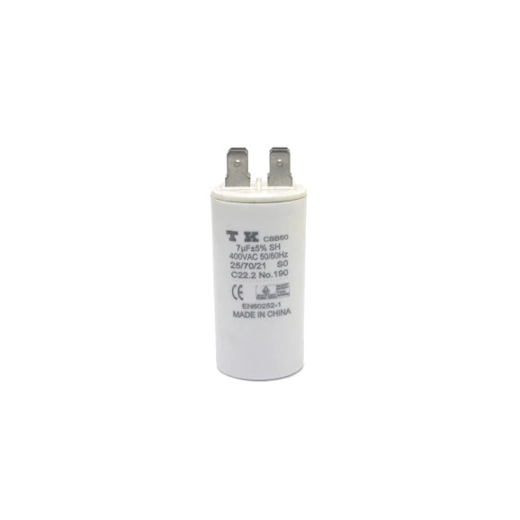 Capacitor de Partida Faston 7uF/400Vac 50/60Hz +-5%