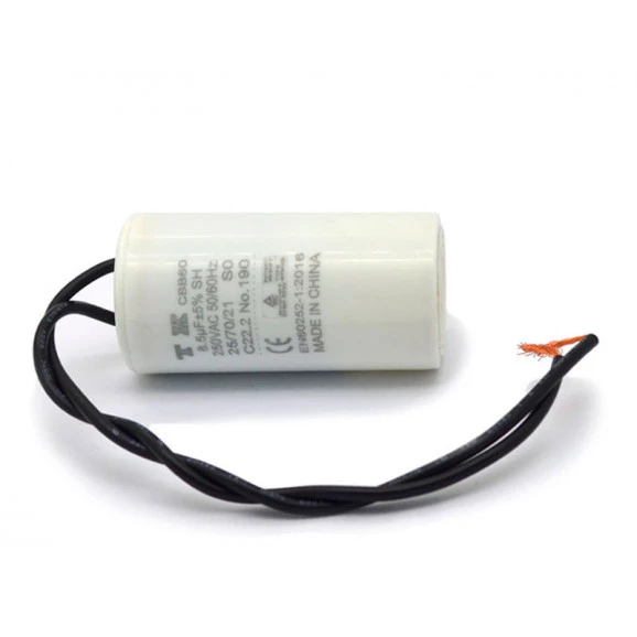 Capacitor de Partida 8,5uF/250Vac 50/60Hz +-5%