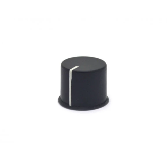 Knob Estriado sem Parafuso - Preto - AD-20E