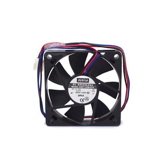 Microventilador AD0712HBD76 12VDC 70x70x15mm Rolamento - Ultra