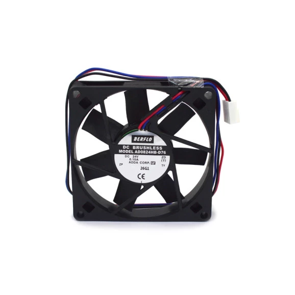 Microventilador AD0824HBD76 24Vdc 80x80x25mm Rolamento - Berflo