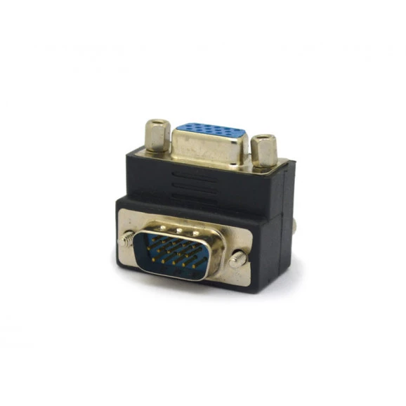 Adaptador VGA DB15 MachoxFêmea 90º 