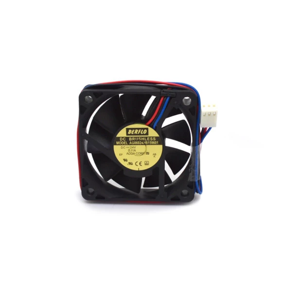 Microventilador AG06024HB159601 24VDC 60x60x15,5mm Rolamento - Berflo