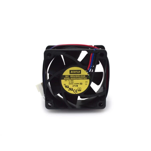 Microventilador AG06024HB257603 24V 60x60x25 Rolamento - Berflo