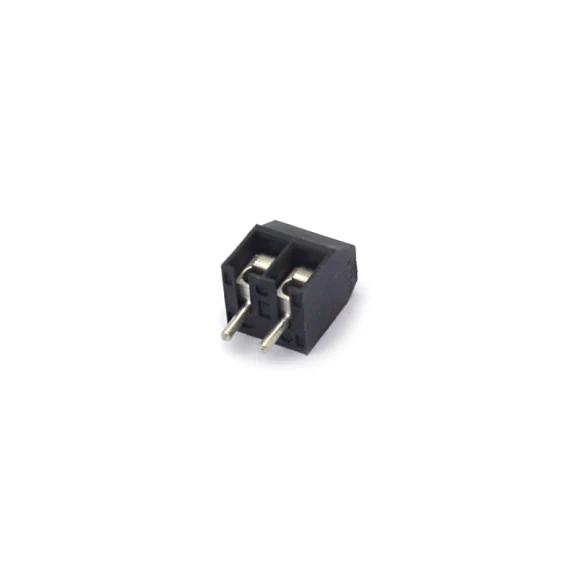 Conector Preto Multipolar AK550-02DS Fêmea 180º (Vertical) de 2 Vias - Passo 3.5mm - Phoenix Mecano