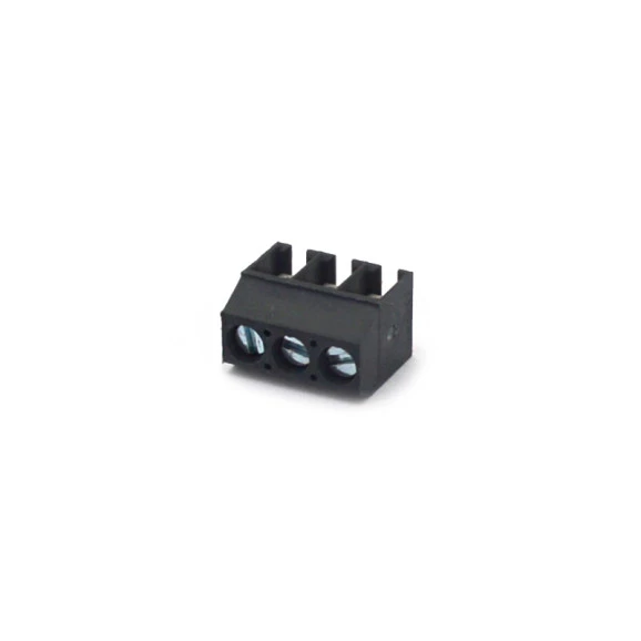 Conector Preto Multipolar AK550-03DS Fêmea 180º (Vertical) de 3 Vias - Passo 3.5mm - Phoenix Mecano