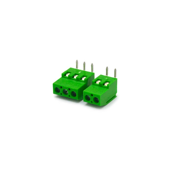 Conector Verde Multipolar AK700 Horizontal Passo de 5.00mm - 2 e 3 Vias - Phoenix Mecano
