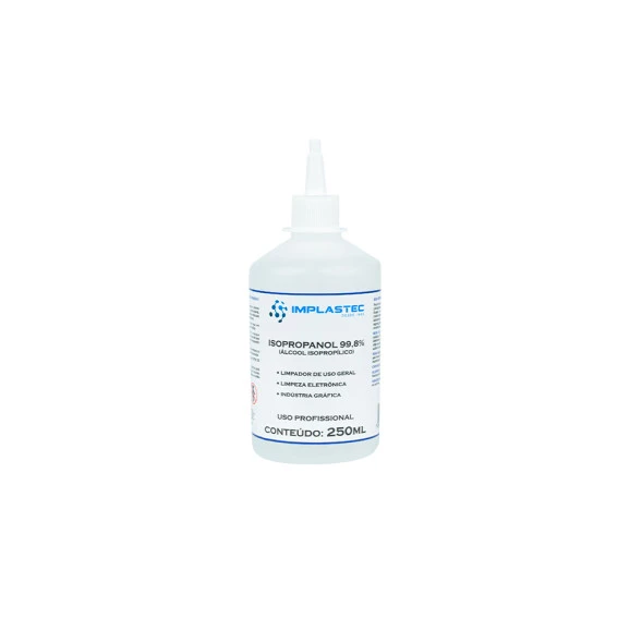 Álcool Isopropílico 99.8% 250mL - Implastec