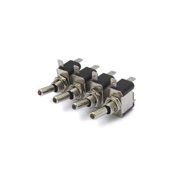 Chave Alavanca Com Led 25A/12Vdc - Diversas Cores - ASW-07D - Jietong