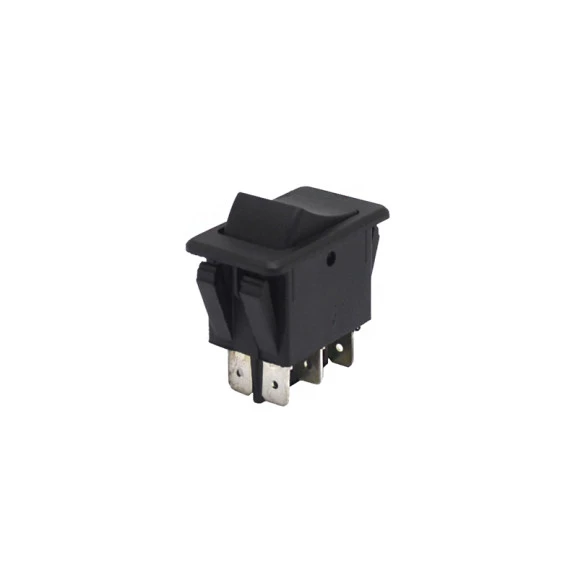 Chave Gangorra / Tecla Plástica Bipolar com 6 Terminais 35A/12V Liga/Liga - ASW-17-202 - Jietong