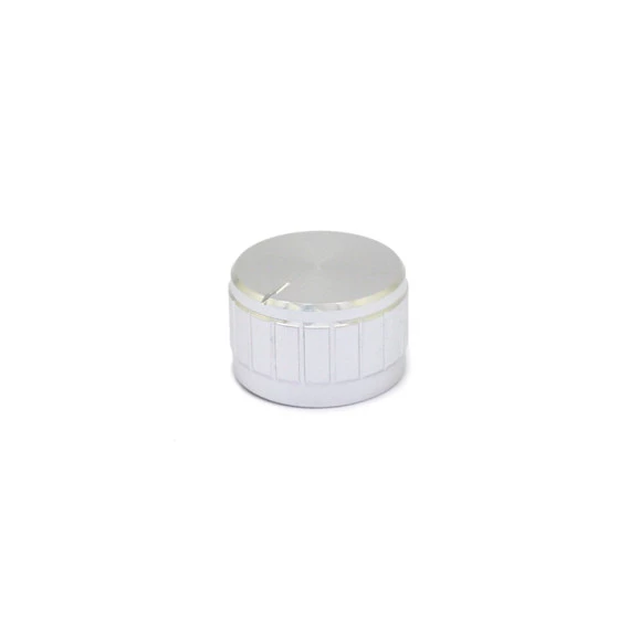 Knob de Alumínio para Potenciômetro de Eixo Estriado - B21x13 - Cromado