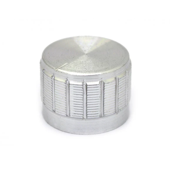 Knob de Alumínio para Potenciômetro de Eixo Estriado - B23x17 - Cromado