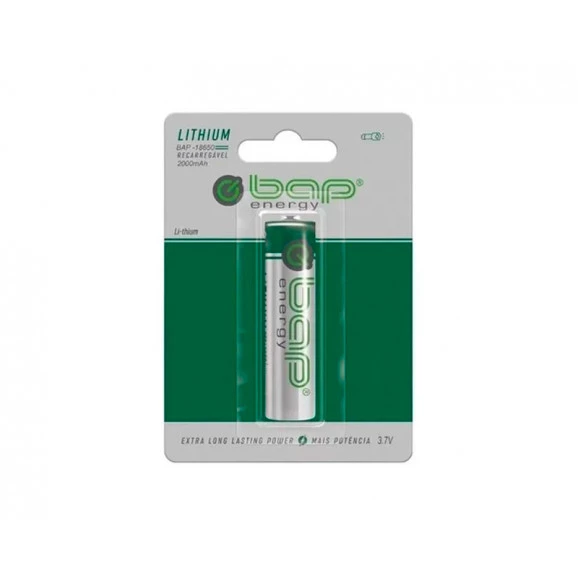 Bateria Recarregável BAP-18650 3,7v 2000 mAh