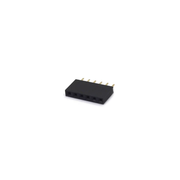 Barra de Pinos Simples 1x6 Passo de 2,54mm - BCI006-1E