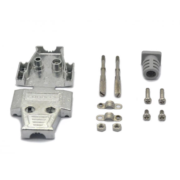 Capa Metálica Kit Longo Para DB15 DS1047-15M2LZ 180º