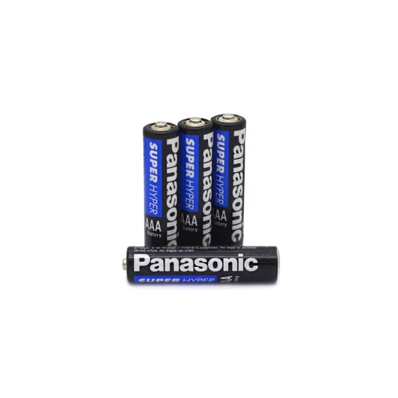 Cartela com 4 Pilhas Palito AAA Super Hyper - Panasonic