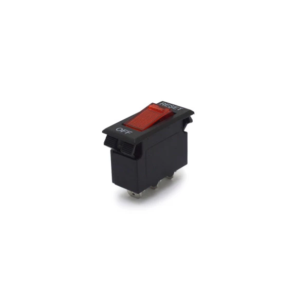 Chave Gangorra / Tecla Circuit Breaker Reset / Desliga 10A/125/250Vac - CBS-001S-10A-B-BLR220