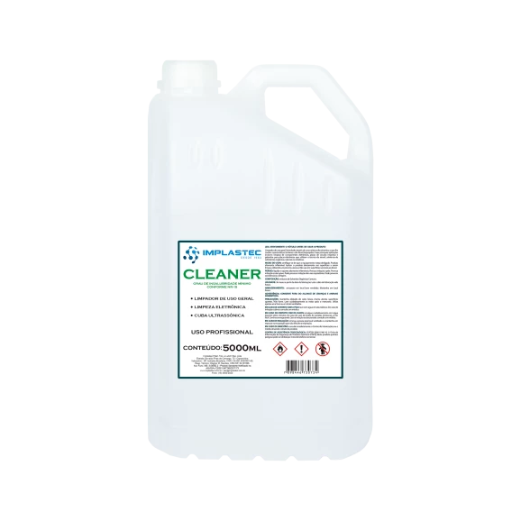 Cleaner - produto para limpeza em Eletrônica 5 Litros - Isento de Isopropanol - Implastec