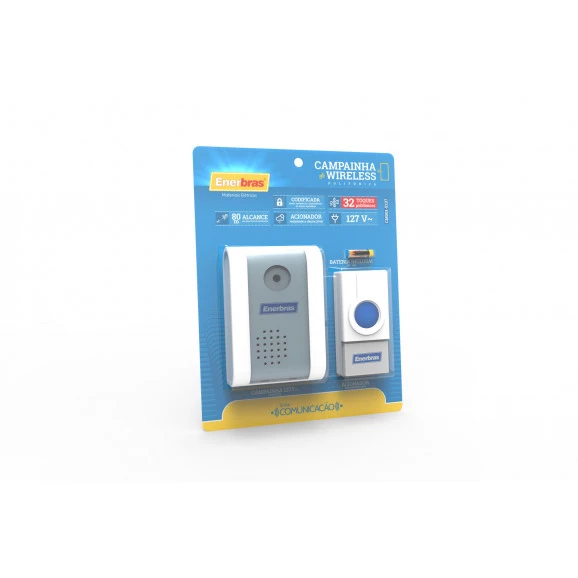 Campainha Wireless 127V - CM001-E127 - Enerbras