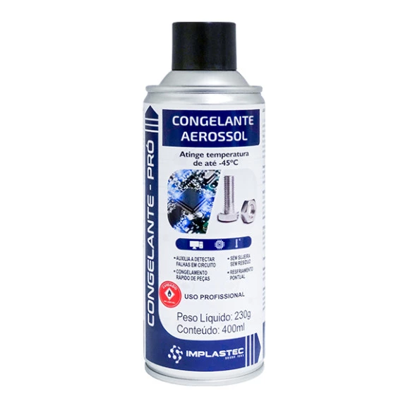 Congelante Aerossol 230g 400ml Não Inflamável - Implastec
