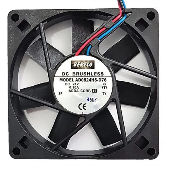 Microventilador Cooler AD0824HS-D76 24VDC 3200 RPM 0.10A (80x80x15mm) Bucha - BERFLO