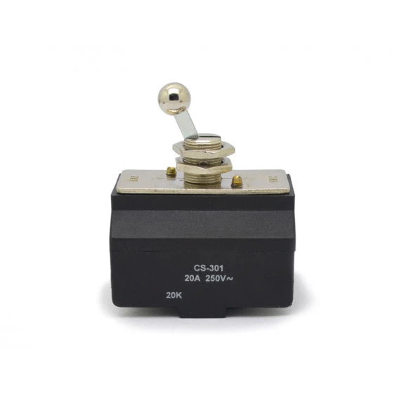Chave Alavanca Metálica Bipolar com Trava 20A/250V Liga/Desliga CS-301 - Margirius