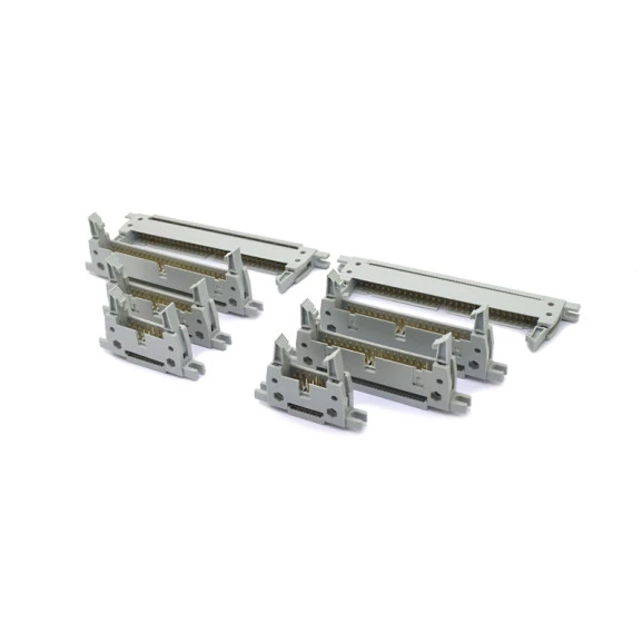 Conector Header com Ejetor e Fixação para Cabo Flat IDC - 10 a 64 Vias - DS1012-XLMN2A8 - Connfly