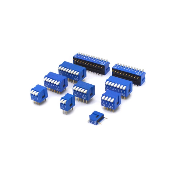 Chave Dip Switch Piano 90° DS1040-BT - 1 a 12 Vias - Connfly
