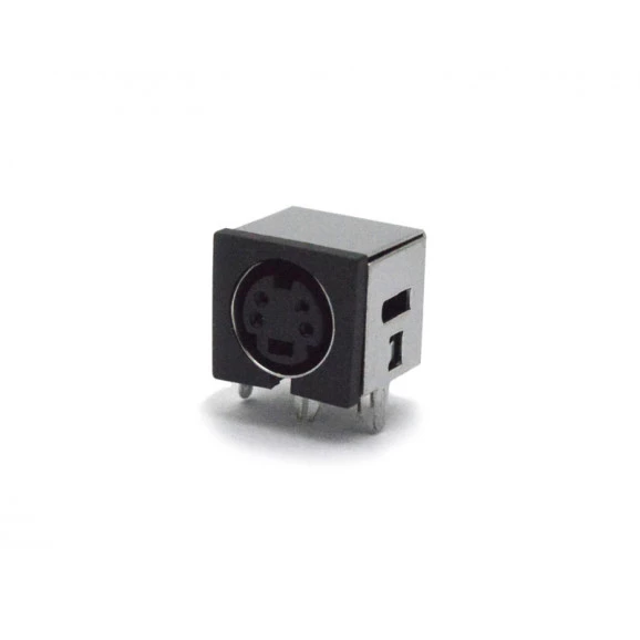 Conector Mini Din Fêmea PCI DS1093-03BN4-0 - 4 Pinos - Jiali