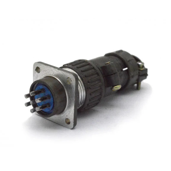 Conector Circular Macho e Fêmea DS1110-08-07LYP - 07 Vias - Connfly