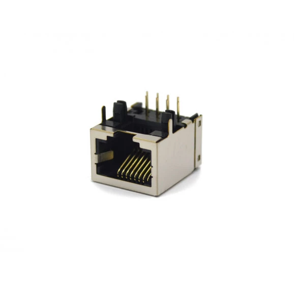 Conector Jack PCB 8P8C DS1126-S80BP com 8 Vias - Connfly