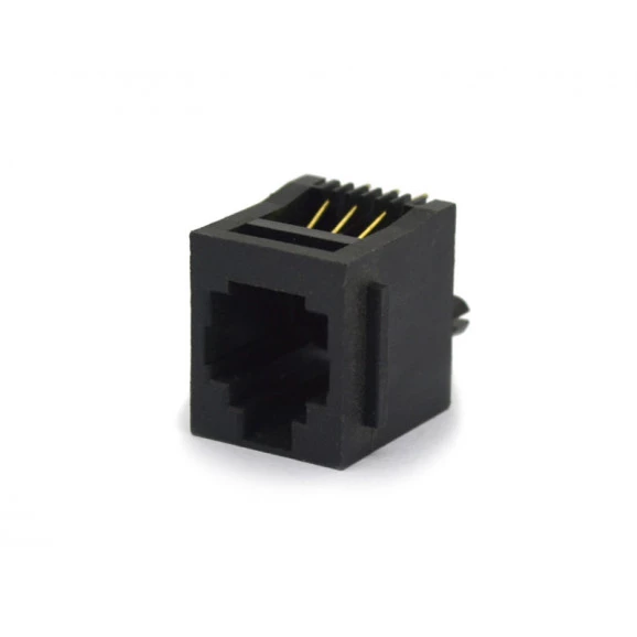 Conector Jack RJ12 DS1133-02-S60AS 180º com 06 Vias - Connfly
