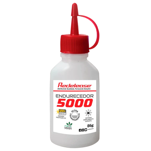 Endurecedor 5000 Ultra Transparente com Proteção UV 86g - Redelease