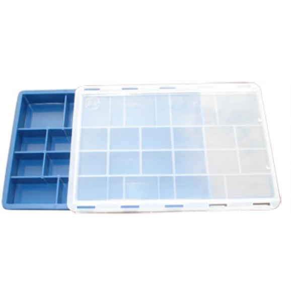Estojo Organizador Simples com 20 Divisorias - ES-20-A - Hi estojos