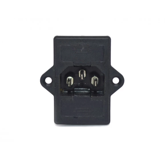 Tomada IEC com 2 Porta Fusível EX2550PT -  EXATRONIC