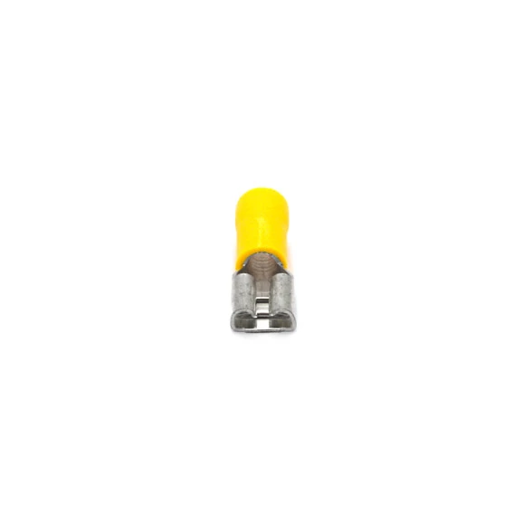 Terminal Faston Fêmea Isolado 12-10 AWG 2.6 á 6mm Amarelo - FE1210-1 - Eletro Service