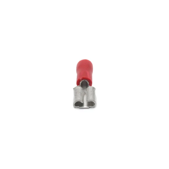 Terminal Faston Fêmea Isolado 22-16 AWG 0.25 a 1.5mm² Vermelho - FE2216-51 - Eletro Service